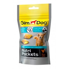 Gimpet Nutri Pockets Agile, подушечки с глюкозамином и витаминами группы В для собак