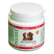 POLIDEX Multivitum Plus, поливитаминно-минеральный комплекс для щенков и собак мелких и средних пород