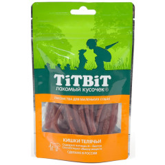 TiTBiT лакомство для собак мелких пород Кишки телячьи, для поощрения