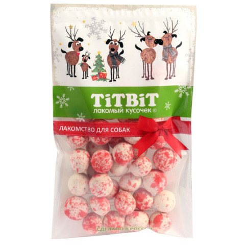 TiTBiT лакомство для собак Мясные конфеты с клюквой, для поощрения