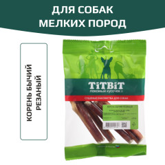 TiTBiT лакомство для собак мелких пород, корень бычий резаный