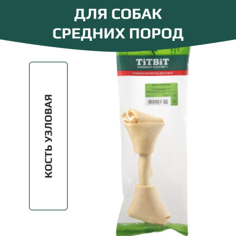 TiTBiT лакомство для собак средних пород, кость узловая