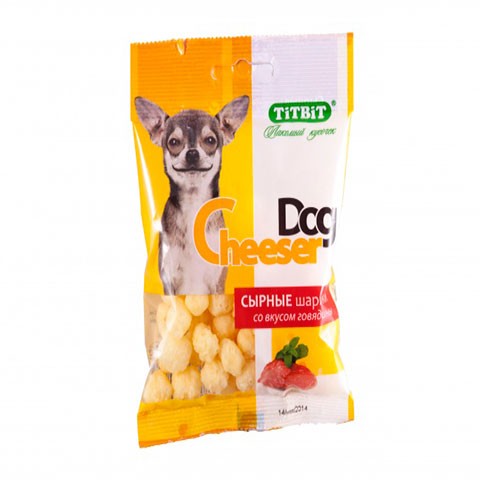 TiTBiT Cheeser Dog, сырные шарики  со вкусом говядины