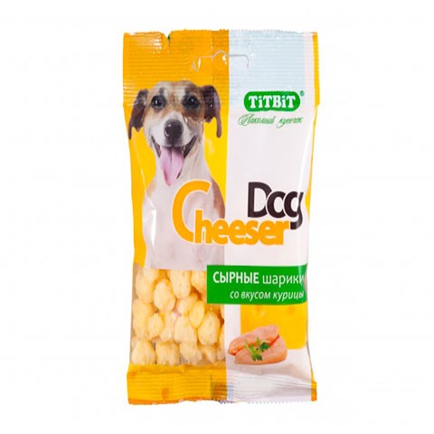 TiTBiT Cheeser Dog, сырные шарики  со вкусом курицы