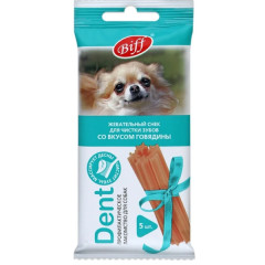TiTBiT Dent лакомство для собак жевательный снек со вкусом говядины, для чистки зубов