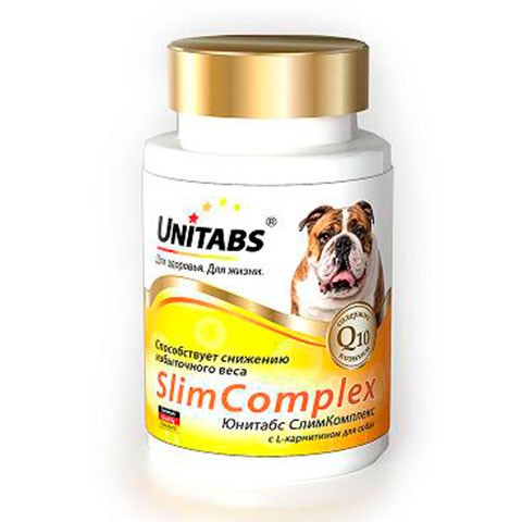 Unitabs SlimComplex с Q10 для собак