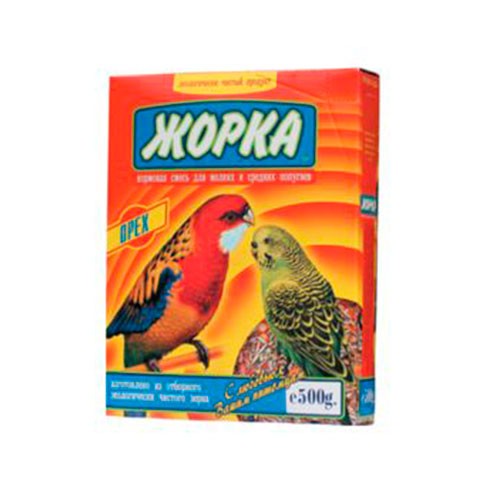 Жорка корм для средних и мелких попугаев орех