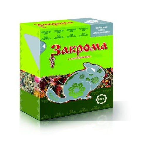Закрома кормовая смесь для шиншилл, беззерновая
