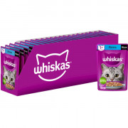 Whiskas корм консервированный для кошек в желе с лососем