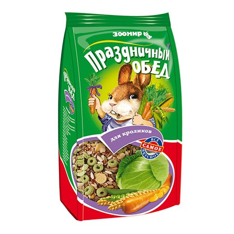 ЗооМир Праздничный обед для кроликов, корм-лакомство