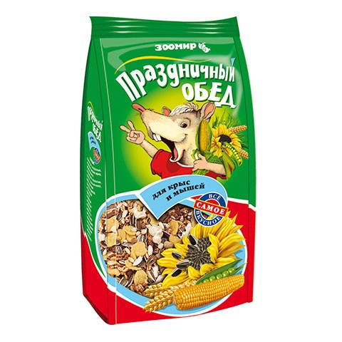 ЗооМир Праздничный обед для крыс и мышей, корм-лакомство