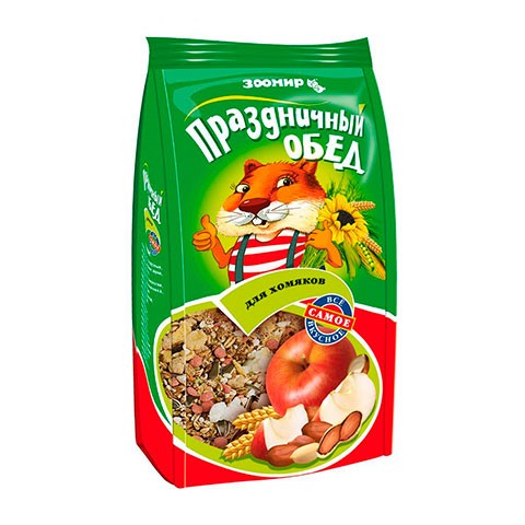 ЗооМир Праздничный обед для хомяков, корм-лакомство
