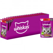 Whiskas корм консервированный для кошек паштет с говядиной и печенью