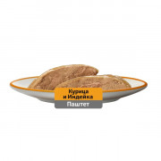 Whiskas корм консервированный для кошек паштет с курицей и индейкой