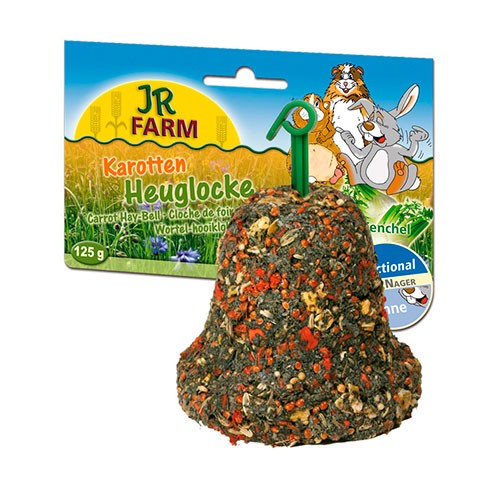 JR FARM колокольчик из сена с морковью