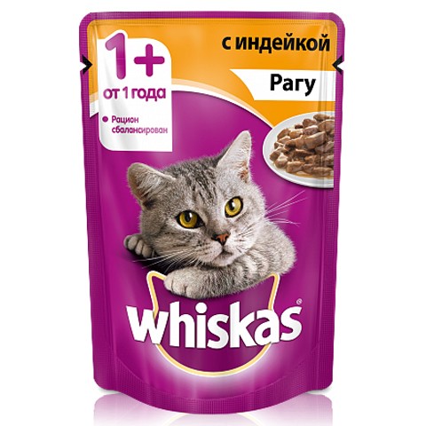 Whiskas консервы рагу индейка