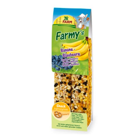 JR FARM палочки для грызунов с бананом-черникой