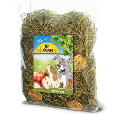JR Farm Сено луговое с яблоками наполнитель, лакомство для домашних животных