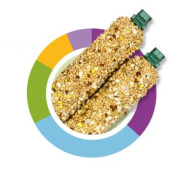 Padovan Stix Energy лакомство палочки для волнистых попугаев и экзотических птиц повышение энергичности, с яйцом и ракушками