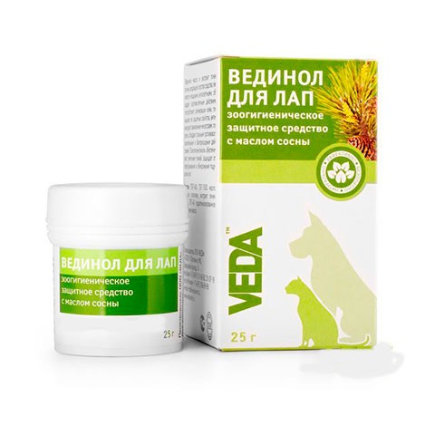 Вединол бальзам для лап 25гр