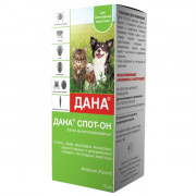 Дана Спот-Он капли для кошек и собак инсектоакарицидные 15мл
