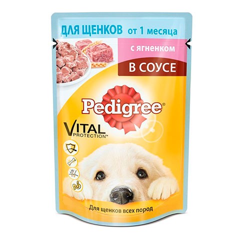 Pedigree консервы для щенков ягненок в соусе