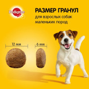 Pedigree Жизненная энергия с говядиной Корм сухой для взрослых собак мелких пород