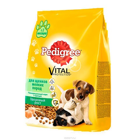 Pedigree сухой корм для щенков малых пород курица