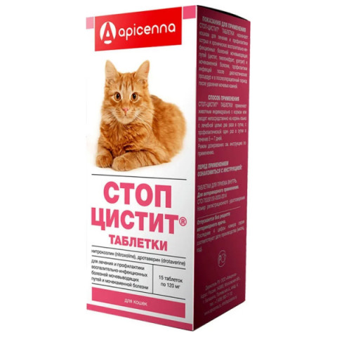 Стоп цистит таблетки для кошек
