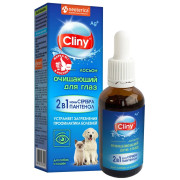 Cliny лосьон очищающий для глаз для кошек и собак