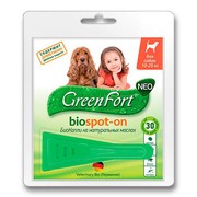 Green Fort NEO биокапли от клещей и других эктопаразитов для собак от 10-25кг