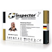 Inspector инсекто-акарицидные капли от всех паразитов для собак до 4кг
