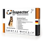 Inspector инсекто-акарицидные капли от всех паразитов для собак от 25 до 40кг