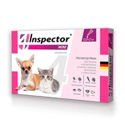 Inspector Mini капли для кошек и собак от 0.5-2кг внешних и внутренних паразитов