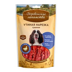 Деревенские лакомства традиционные для собак 100% мяса утиная нарезка сушеная