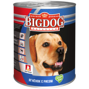 ЗООГУРМАН BIG DOG консервы для собак ягненок с рисом, 850гр