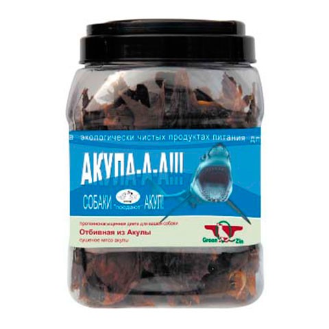 Green Qzin лакомство для собак пкула (сушеное мясо акулы) туба