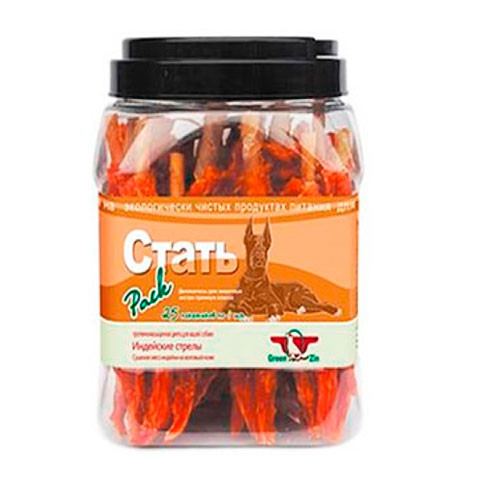 Green Qzin лакомство для собак стать (индейские стрелы) туба Pack