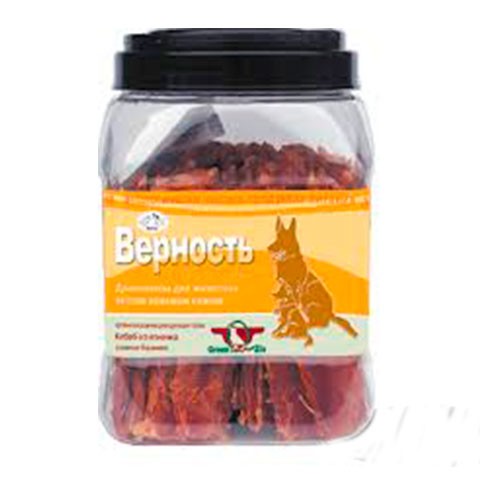 Green Qzin лакомство для щенков и собак верность (сушеная баранина) туба