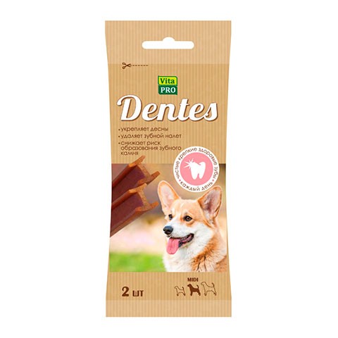 Vita PRO жевательное лакомство для собак средних пород DENTES