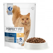 PERFECT FIT корм сухой для домашних кошек с курицей