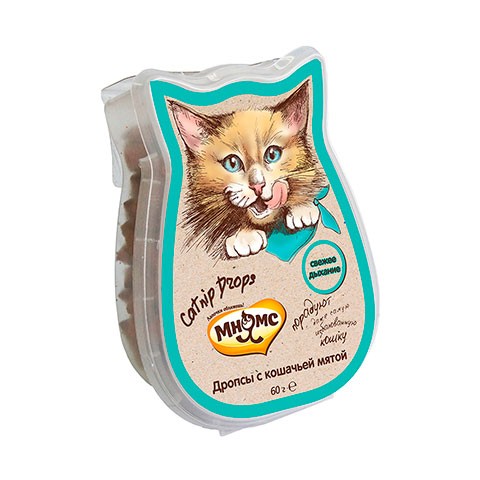 Мнямс лакомство дропсы с кошечьей мятой для кошек Catnip Drops