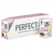 PERFECT FIT корм консервированный для котят с курицей кусочки в соусе