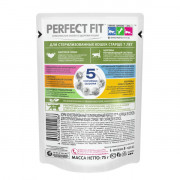 PERFECT FIT корм консервированный для стерилизованных кошек старше 7 лет с курицей кусочки в соусе