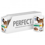 PERFECT FIT корм консервированный для стерилизованных кошек с курицей кусочки в соусе
