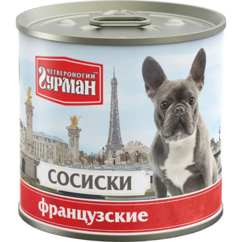 Четвероногий Гурман Сосиски Французские мясное лакомство премиум класса для собак