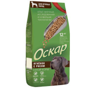 Оскар корм сухой для собак крупных пород ягненок с рисом