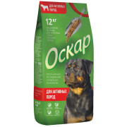 Оскар корм сухой для собак с высокой активностью с говядиной