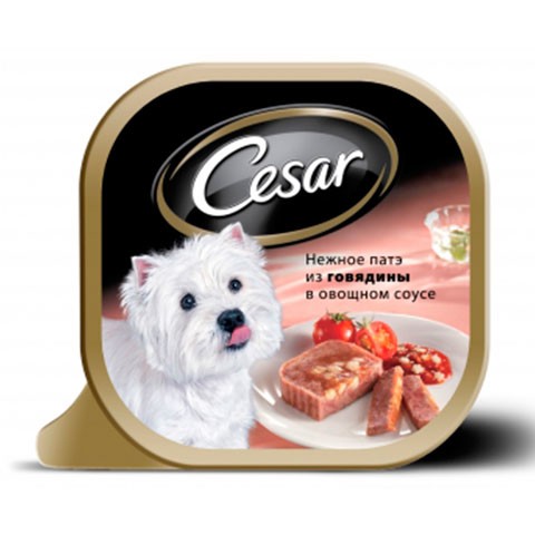 Консервы Cesar патэ из говядины в овощном соусе