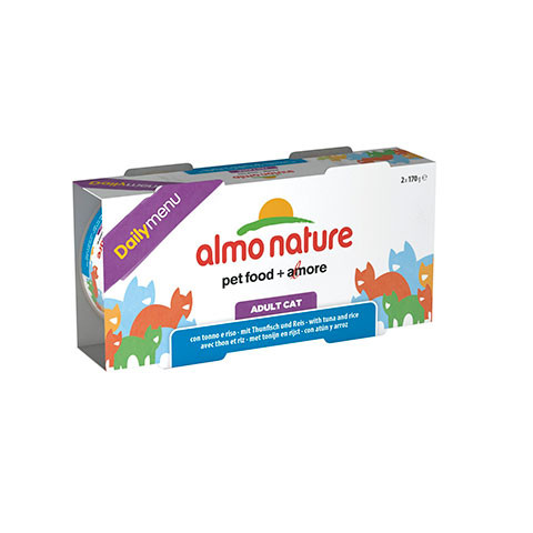 ALMO NATURE CLASSIC консервы для кошек меню с тунцом и рисом